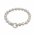 The Hexa-Luxe Pearl Bracelet Silver