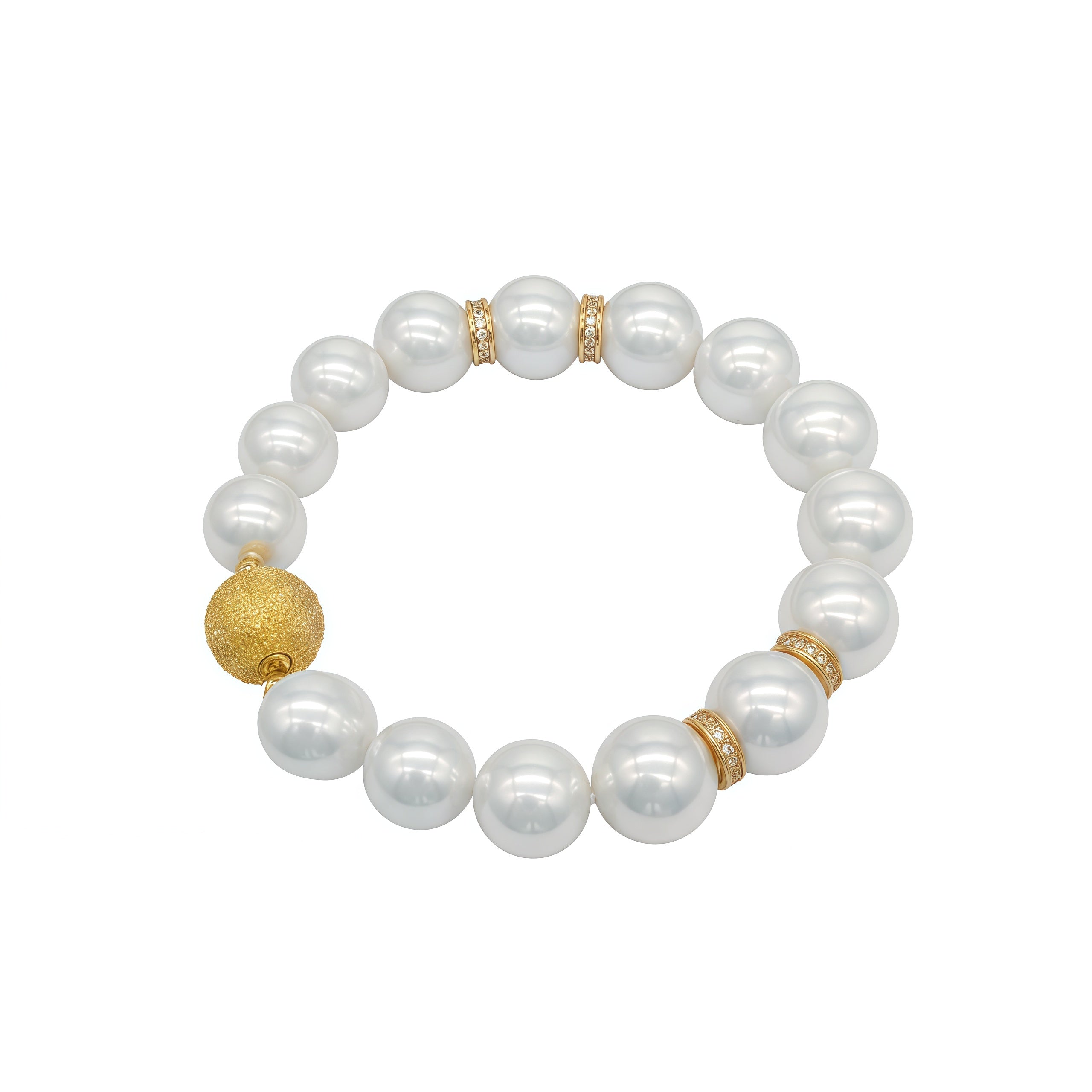 Arctic Silk Pearl Bracelet 18K Gold Vermeil