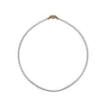 Petite Aurora Round Pearl Strand Necklace with 18K Gold Vermeil Clasp