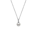 Grace Drop Pearl Sparkling Pendant Necklace