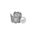 Silver Lace & Lustre Pearl Ring