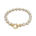 The Hexa-Luxe Pearl Bracelet 18K Gold Vermeil