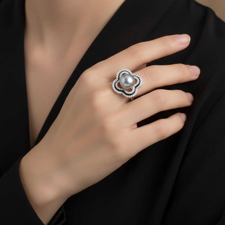 Pearl Blossom Akoya Ring