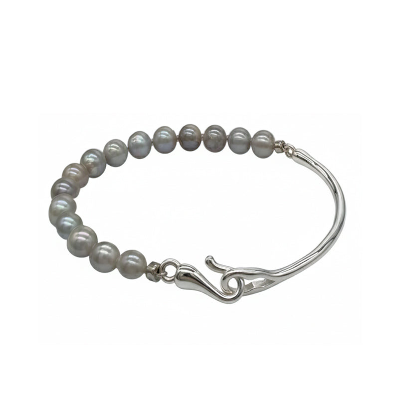 The Tidal  Akoya Pearl Bangle