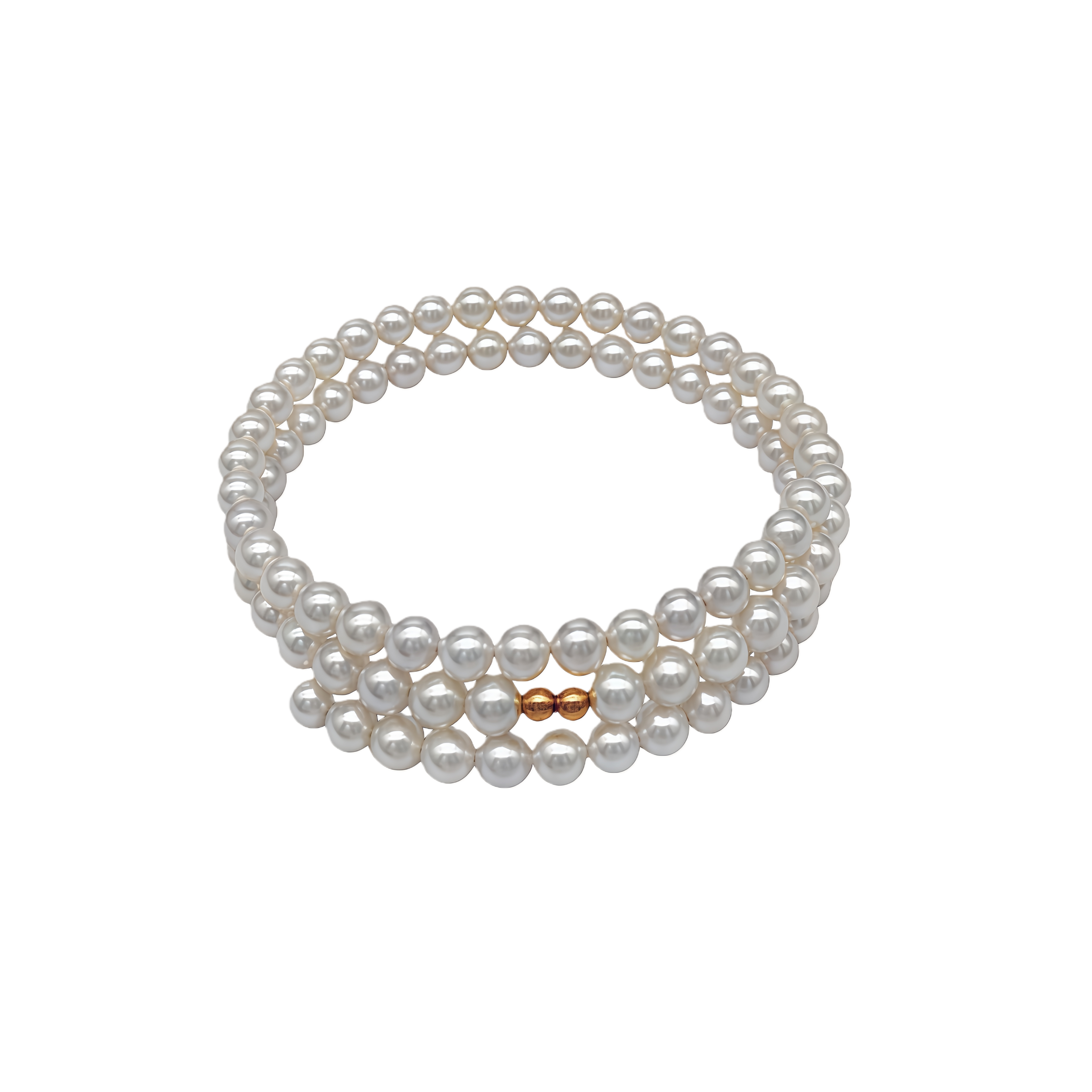 Lumière Pearl Bracelet with 18K Solid Gold Beads