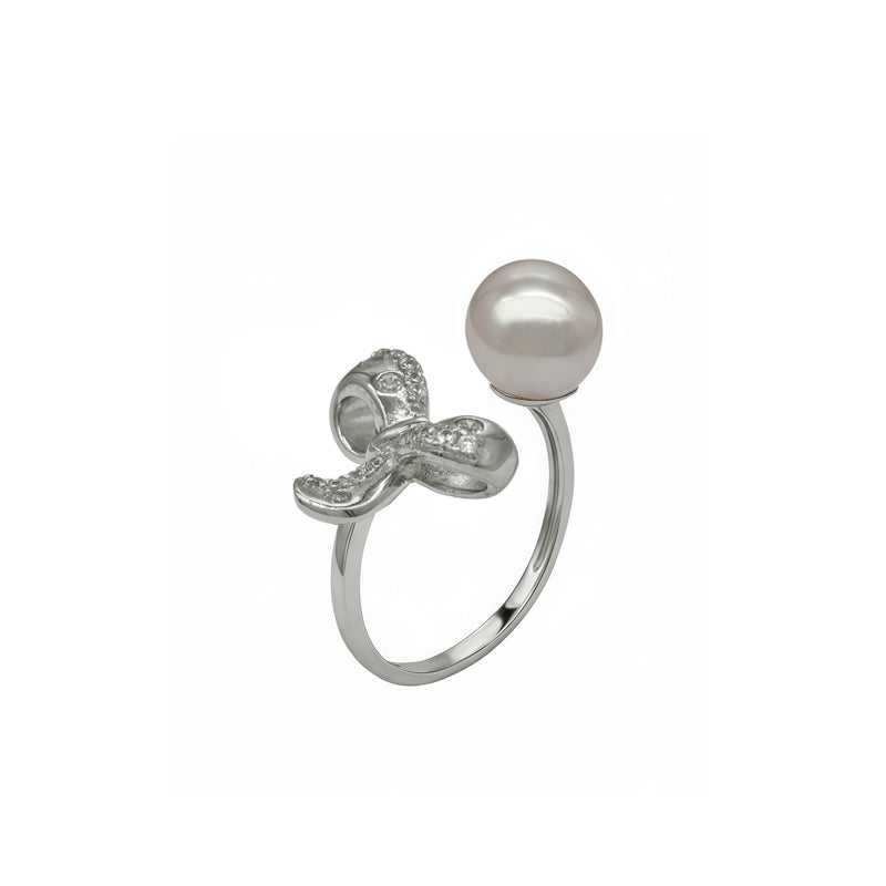 Belle Bow Pearl Ring