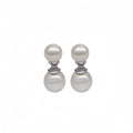 Harmonic Pearl Duet Stud Earring