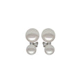 Harmonic Pearl Duet Sparkling Stud Earring