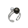 Tahitian & Akoya Dual Pearl Ring