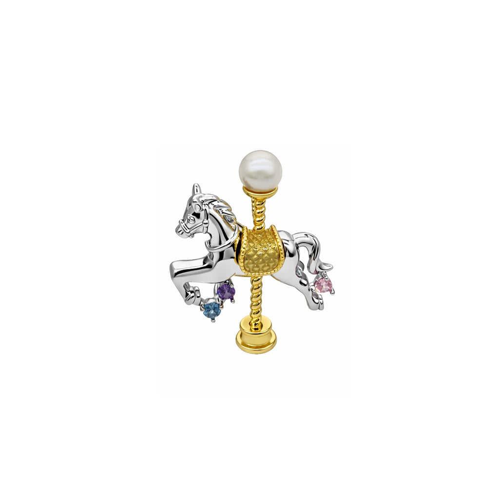 Gallop of Fortune Horse Brooch
