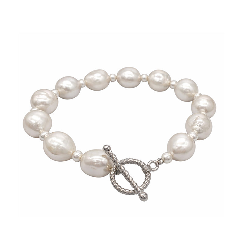 Keshi Freshwater Pearl Bracelet OT Clasp