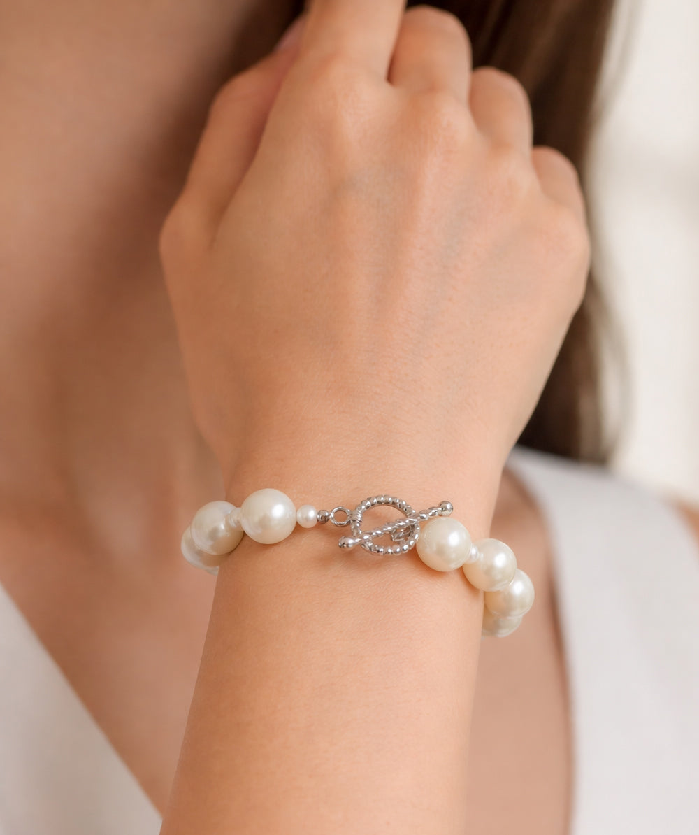 Keshi Freshwater Pearl Bracelet OT Clasp