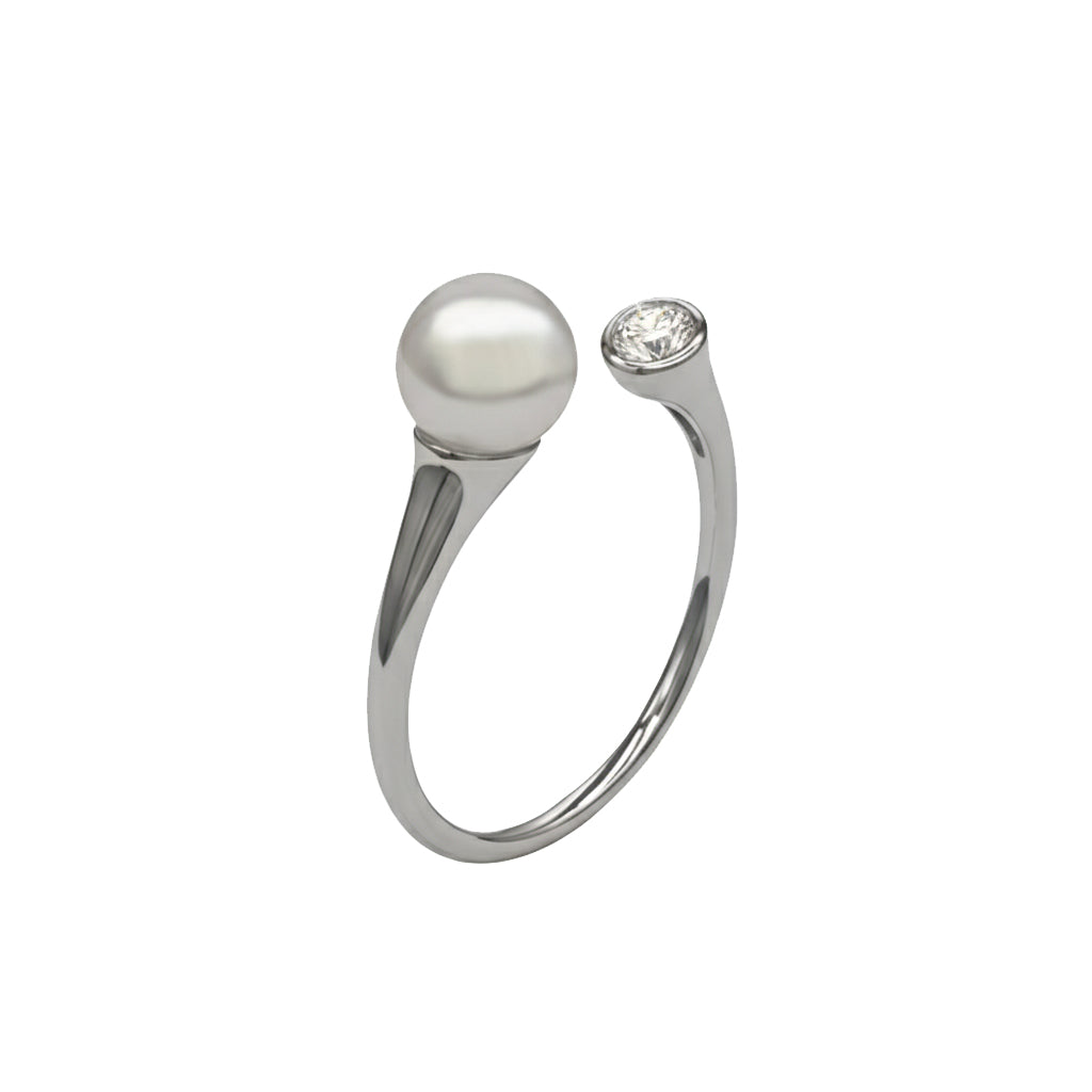 Illume Pearl Ring Sterling Silver