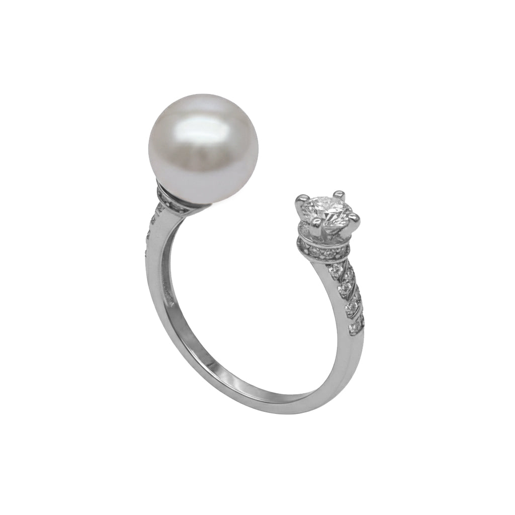 Brilliance Pearl Ring Sterling Silver