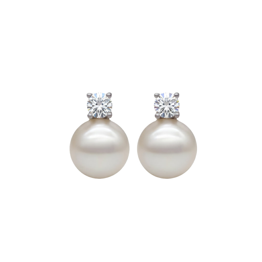 Classic Pure Elegance Pearl Studs Earrings