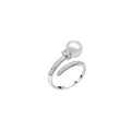 The Aurelia Crown Pearl Ring Silver