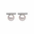 Tear of Dawn Pearl Studs Silver