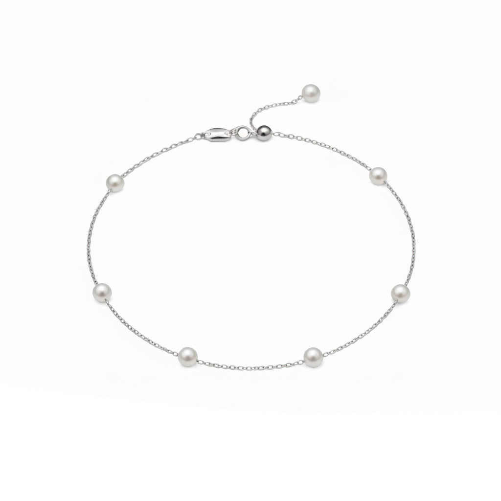 Petite Pearl Short Chain Bracelet